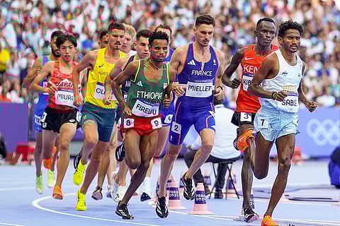 Avinash Sable competes in 3000m Steeplechase